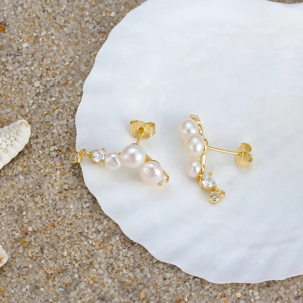 Yaelle - boucle d'oreille perle d'eau douce