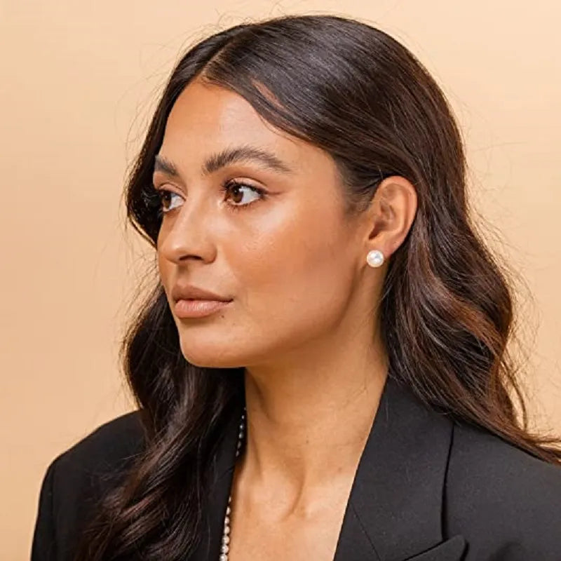 Paloma - boucle d'oreille femme perle blanche