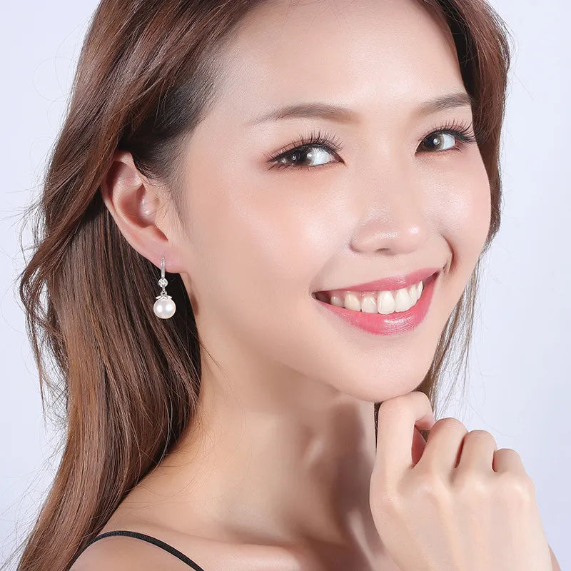 Fauve - boucles d'oreilles perles et zirconium